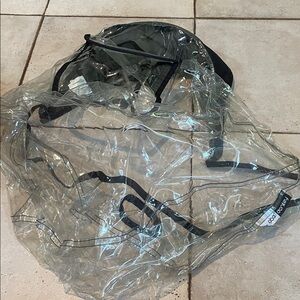 Clear PVC stroller raincover with Black Trim bugaboo donkey great condition